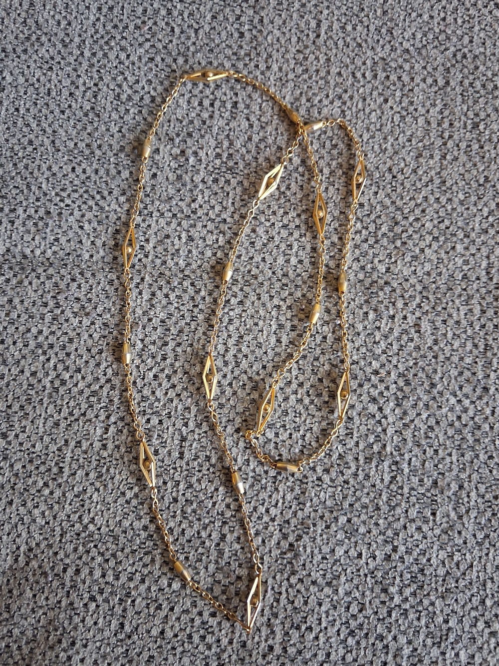 Gold-Tone Women's Long Link Necklace